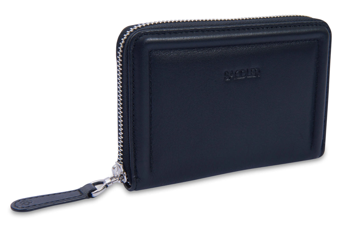 Black leather version of the Saddler Annie women's leather wallet. Has RFID protection.
