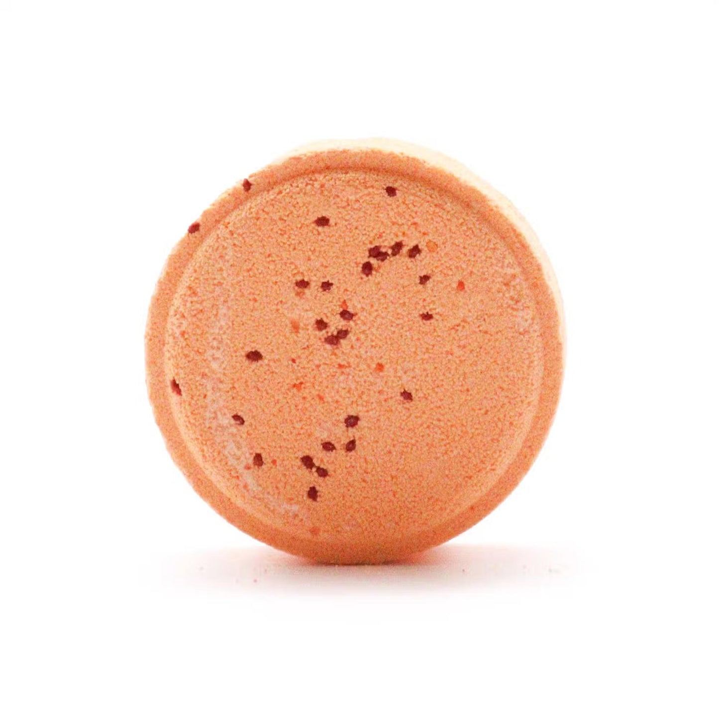One of the energising shower steamers. On a white background.